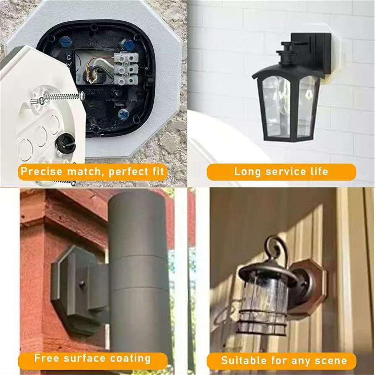 Outdoor Power Block - Reliable- 8161 Outdoor Vertical Siding Light