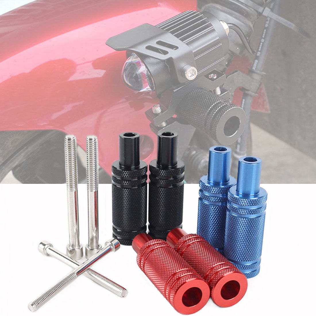 Outdoor Power Usa - Motorcycle Headlight Mount Holder Adjustable Fender
