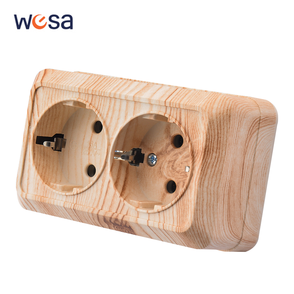 Outdoor Power Usa - Wood Paint Wall Surface 2 Sockets