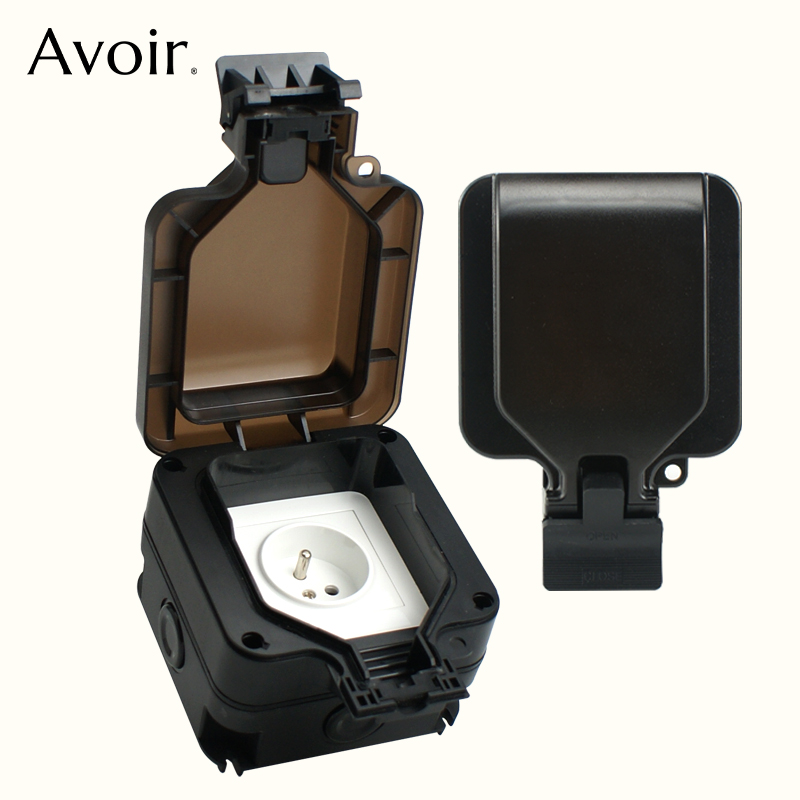 Outdoor Power Usa - Avoir IP66 Wall Waterproof Socket Single