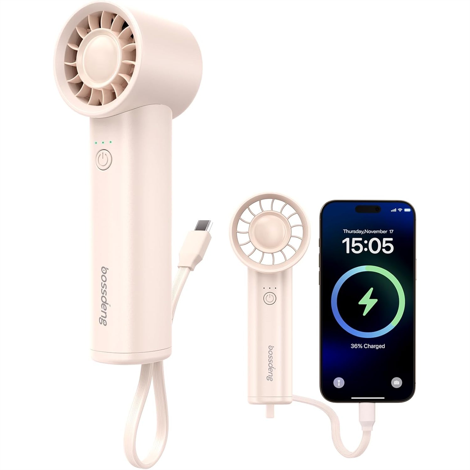 Outdoor Power Inc - Portable Handheld Fan with Power Bank,