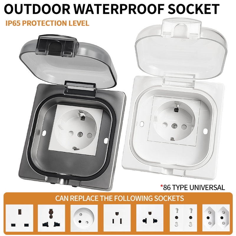 Outdoor Power Usa - IP65 Waterproof Outdoor Socket, 16A High