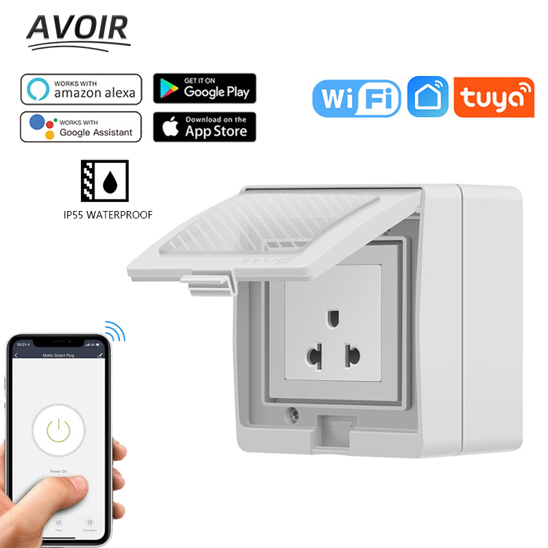 Avoir IP55 Tuya Smart Waterpro - Outdoor Power Outlet With Remote Control reseña y precio