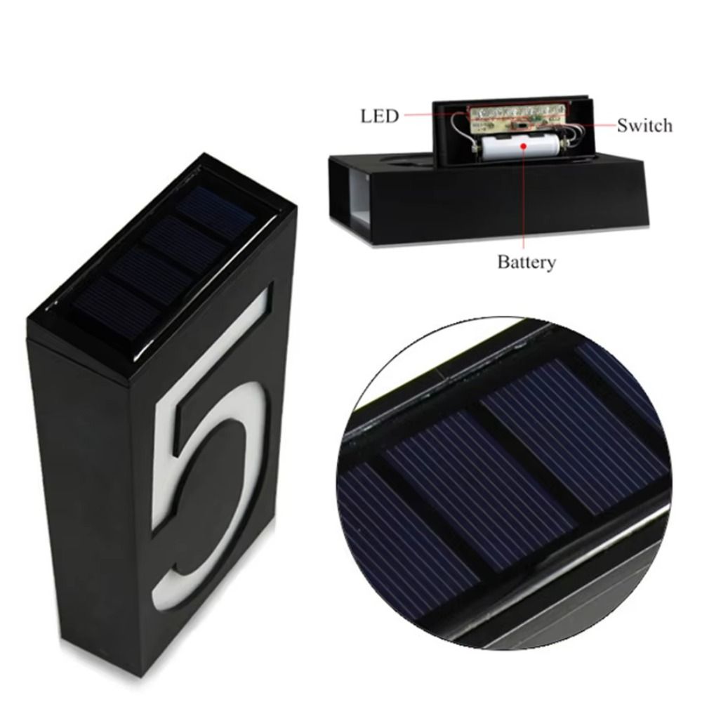 Easy Install Solar LED House N - Outdoor Power Number reseña y precio