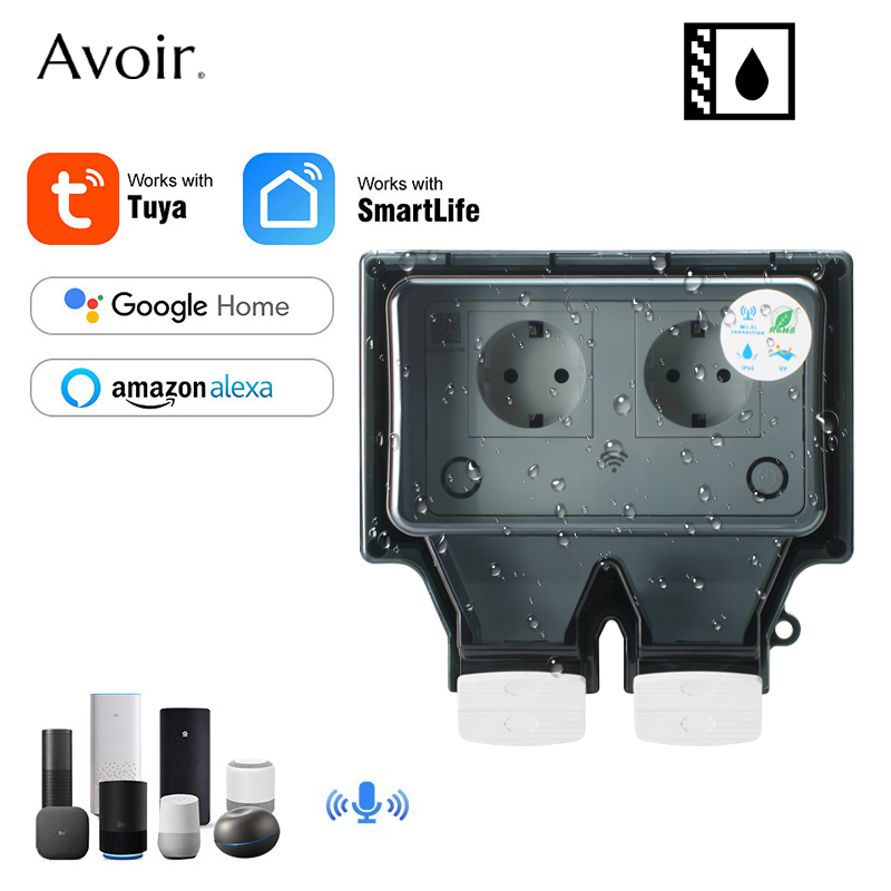 Avoir Tuya Wall Electrical Soc - Outdoor Power Usa reseña y precio