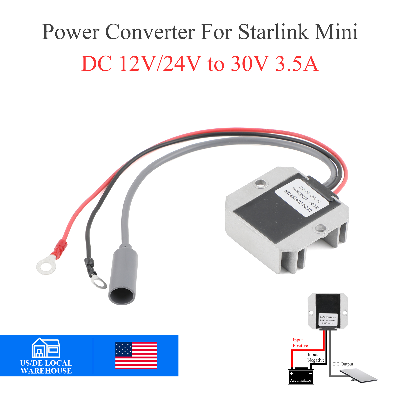 US 12V 24V to 30V 3.5A DC Step - Outdoor Power Block reseña y precio