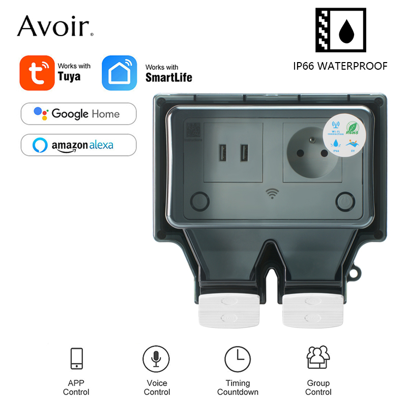 Avoir IP66 French Electrical P - Outdoor Power Outlet With Remote Control reseña y precio