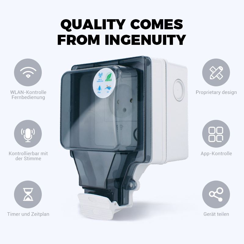 Avoir IP66 Outdoor Waterproof  - Outdoor Power Outlet With Remote Control reseña y precio