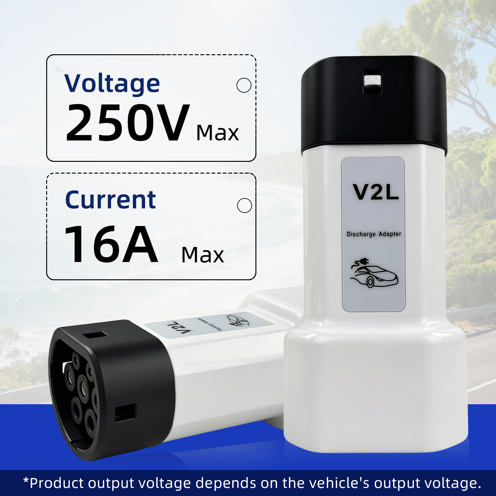 EVqiaoyi 16A Type2 V2L Dischar - Outdoor Power Inc reseña y precio