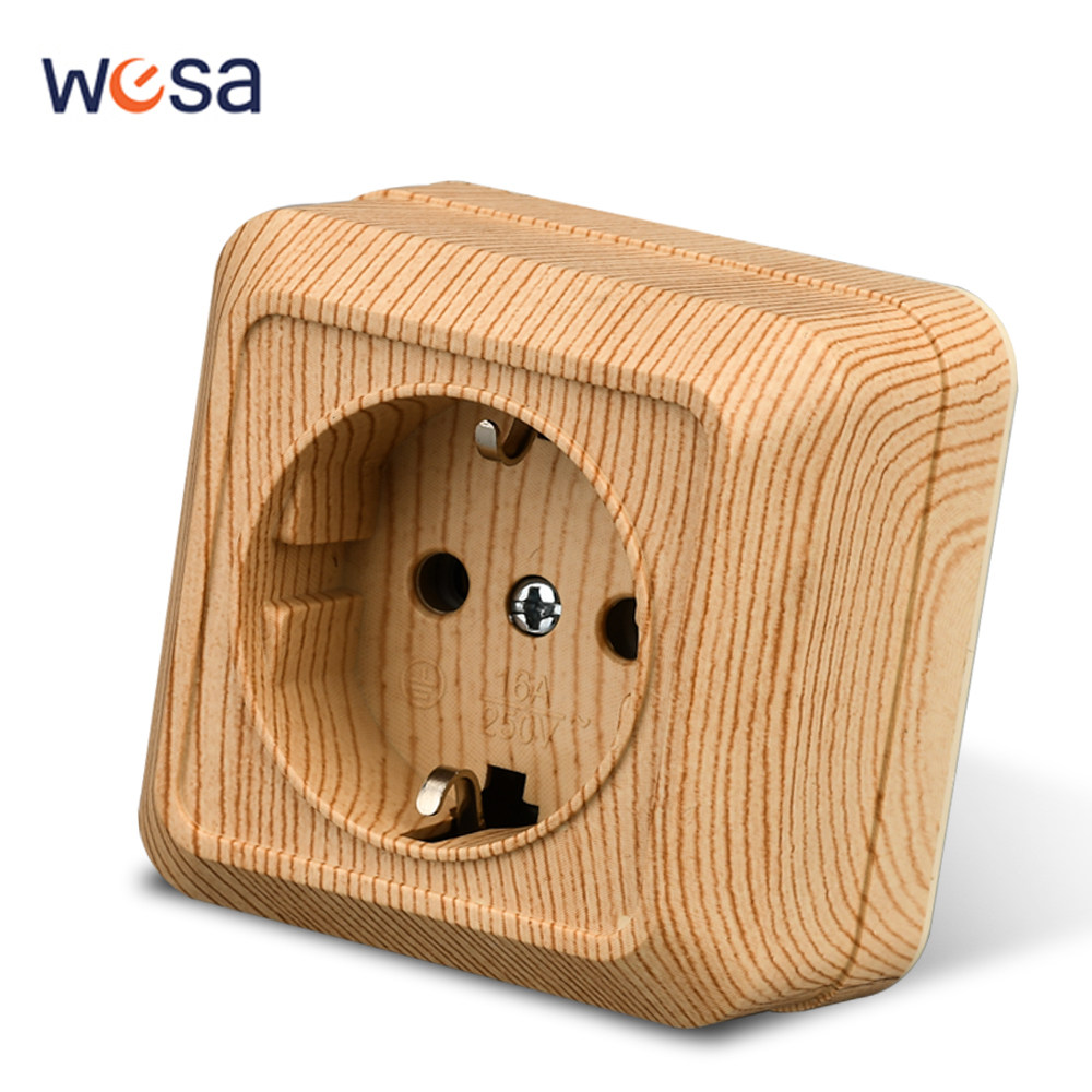 WESA Wood Wall Surface Socket  - Outdoor Power Usa reseña y precio