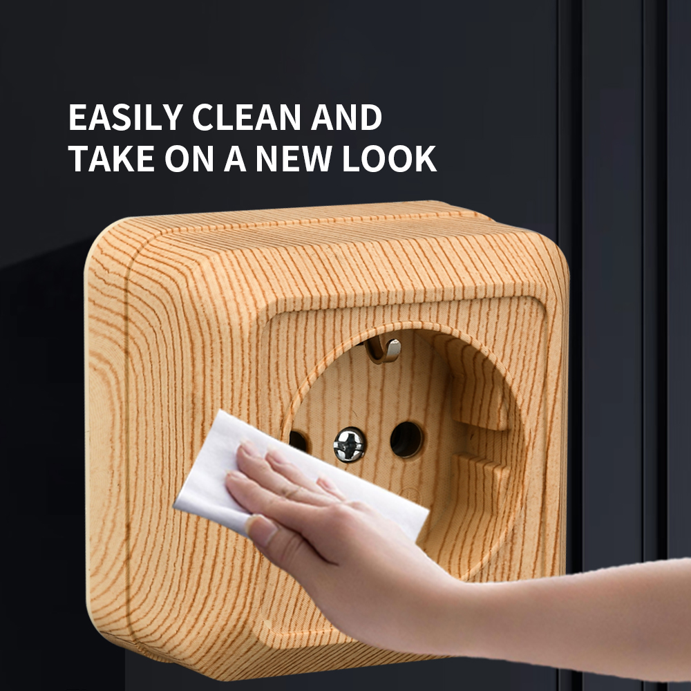 WESA Wood Wall Surface Socket  - Outdoor Power Usa reseña y precio