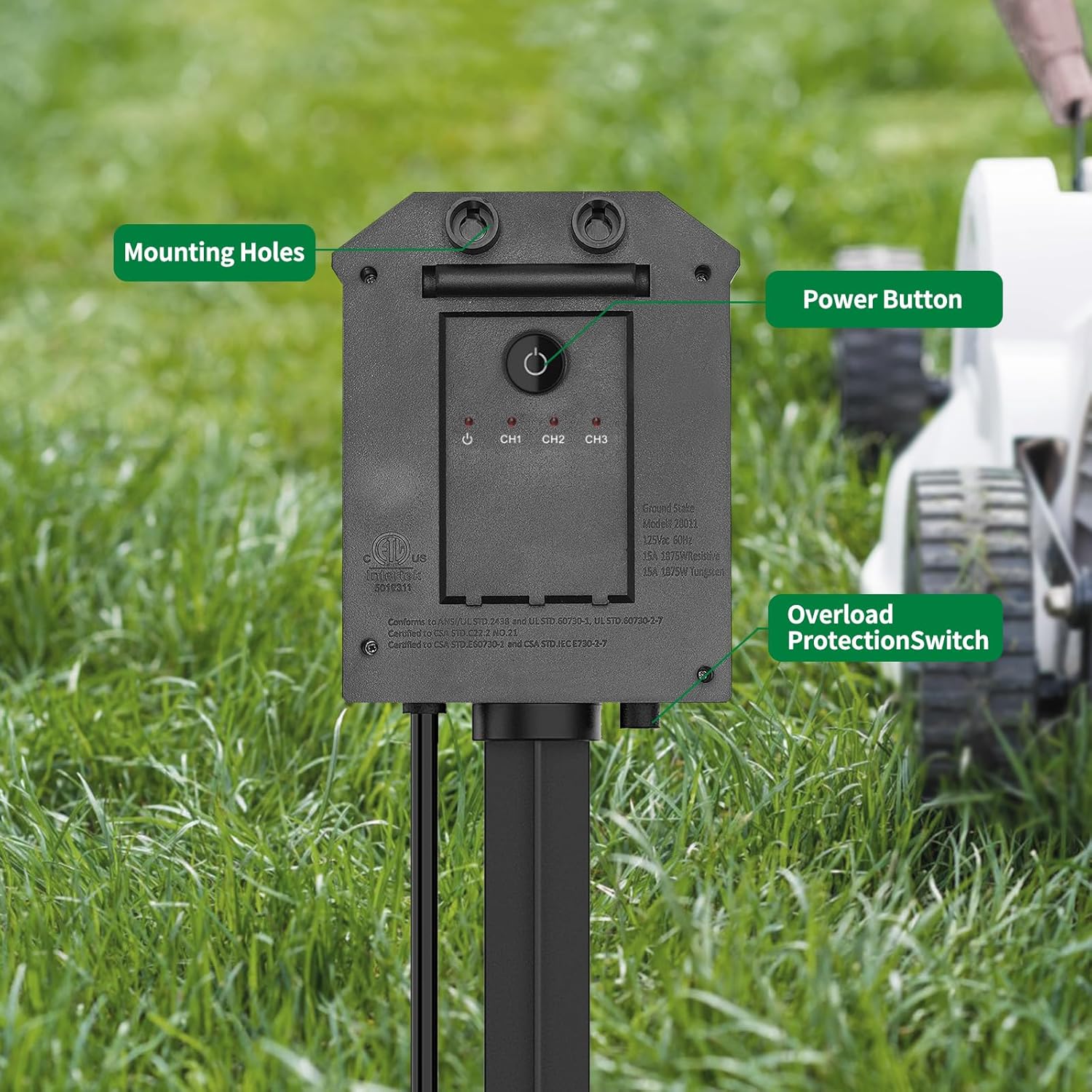 Remote Control Outdoor Power S - Outdoor Power Outlet With Remote Control reseña y precio