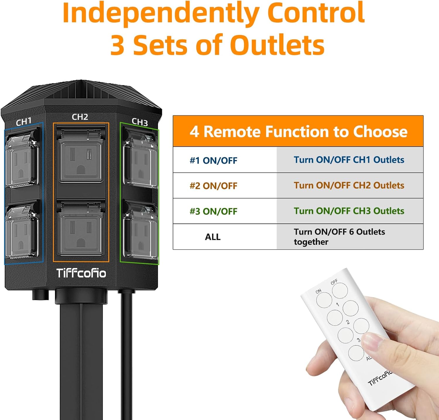 Remote Control Outdoor Power S - Outdoor Power Outlet With Remote Control reseña y precio