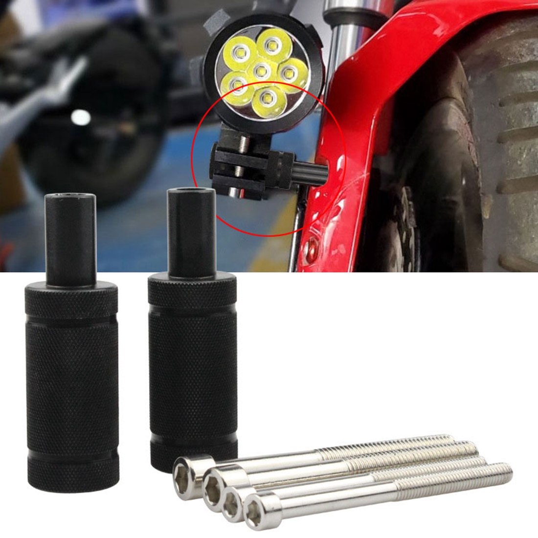 Motorcycle Headlight Mount Hol - Outdoor Power Usa reseña y precio