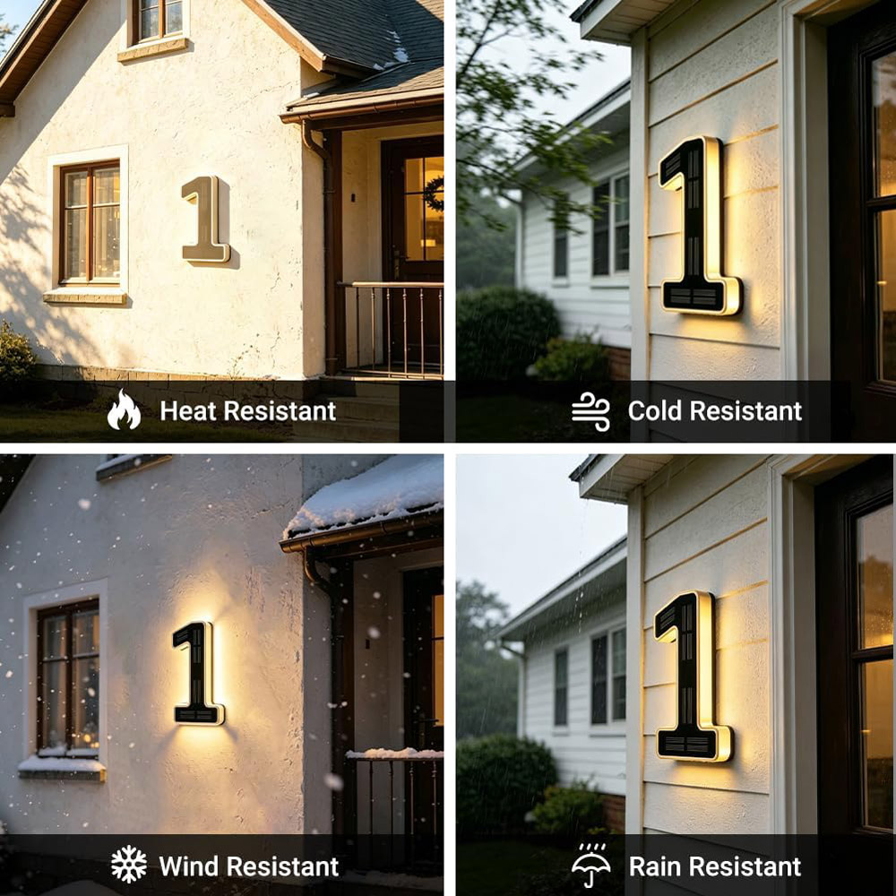 12CM Solar-Powered Outdoor Hou - Outdoor Power Number reseña y precio