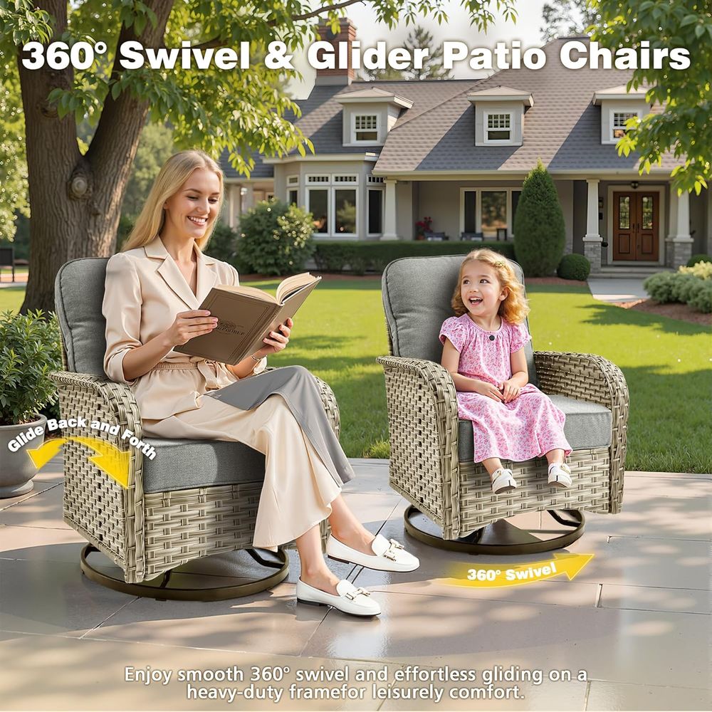 All-Weather Wicker 5-Piece Out - Outdoor Power Lift Chair reseña y precio