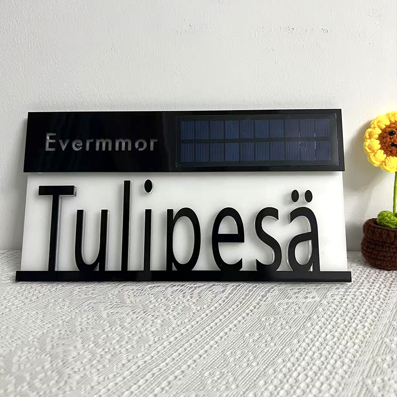Outdoor House Number Solar Pow - Outdoor Power Number reseña y precio