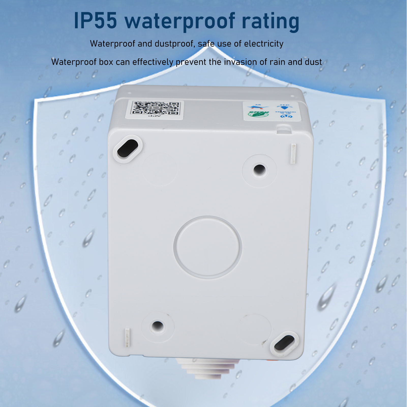 WiFi Smart Socket PC ABS IP55  - Outdoor Power Outlet With Remote Control reseña y precio