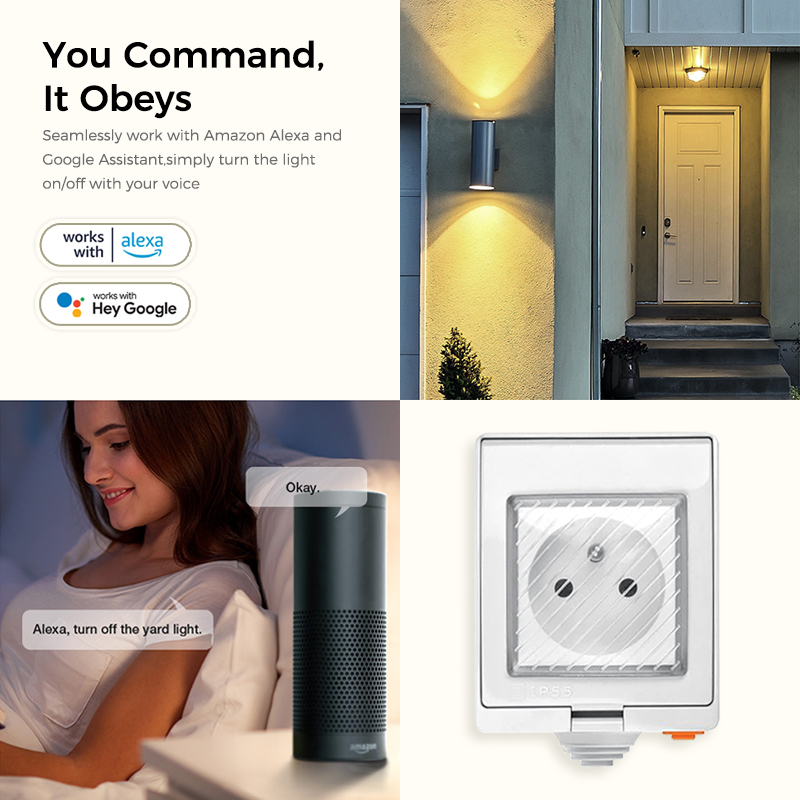 Avoir IP55 Tuya Wifi Electrica - Outdoor Power Outlet With Remote Control reseña y precio