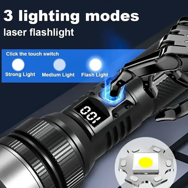 900000LM Powerful LED Flashlig - Outdoor Power Inc reseña y precio