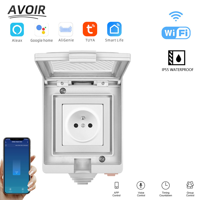 Avoir Tuya Smart Power Sockets - Outdoor Power Outlet With Remote Control reseña y precio
