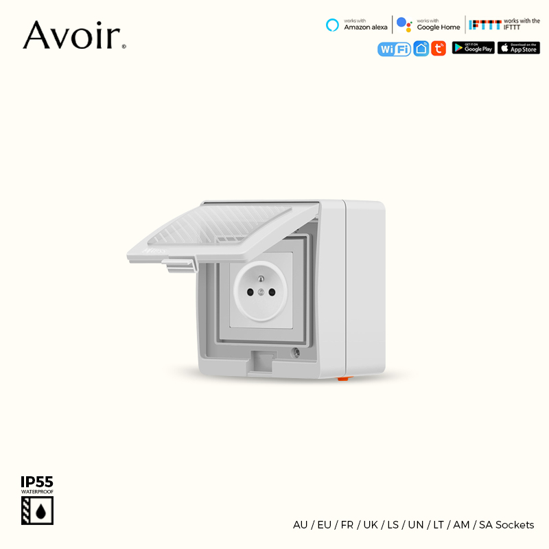 Avoir Tuya Smart Waterproof Wi - Outdoor Power Outlet With Remote Control reseña y precio