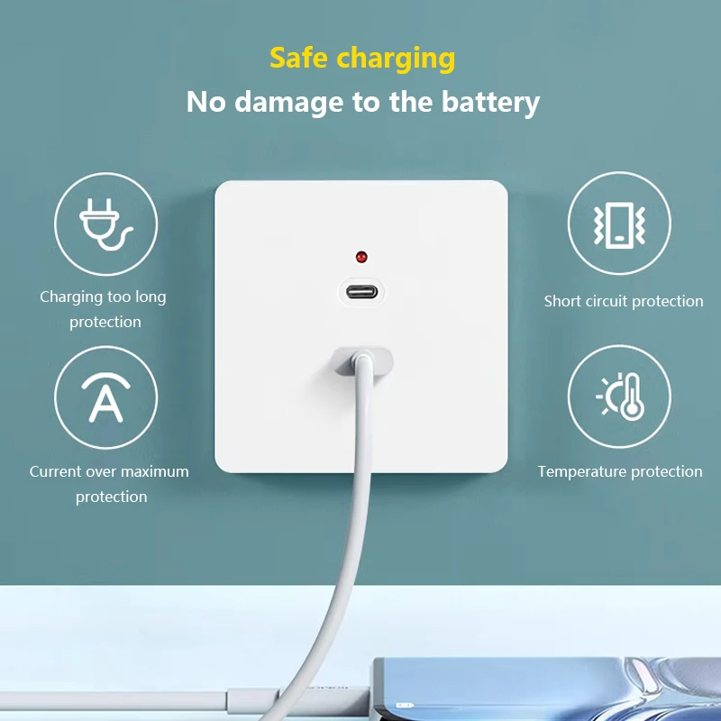 Black Universal Wall USB C Soc - Outdoor Usb Power Strip reseña y precio