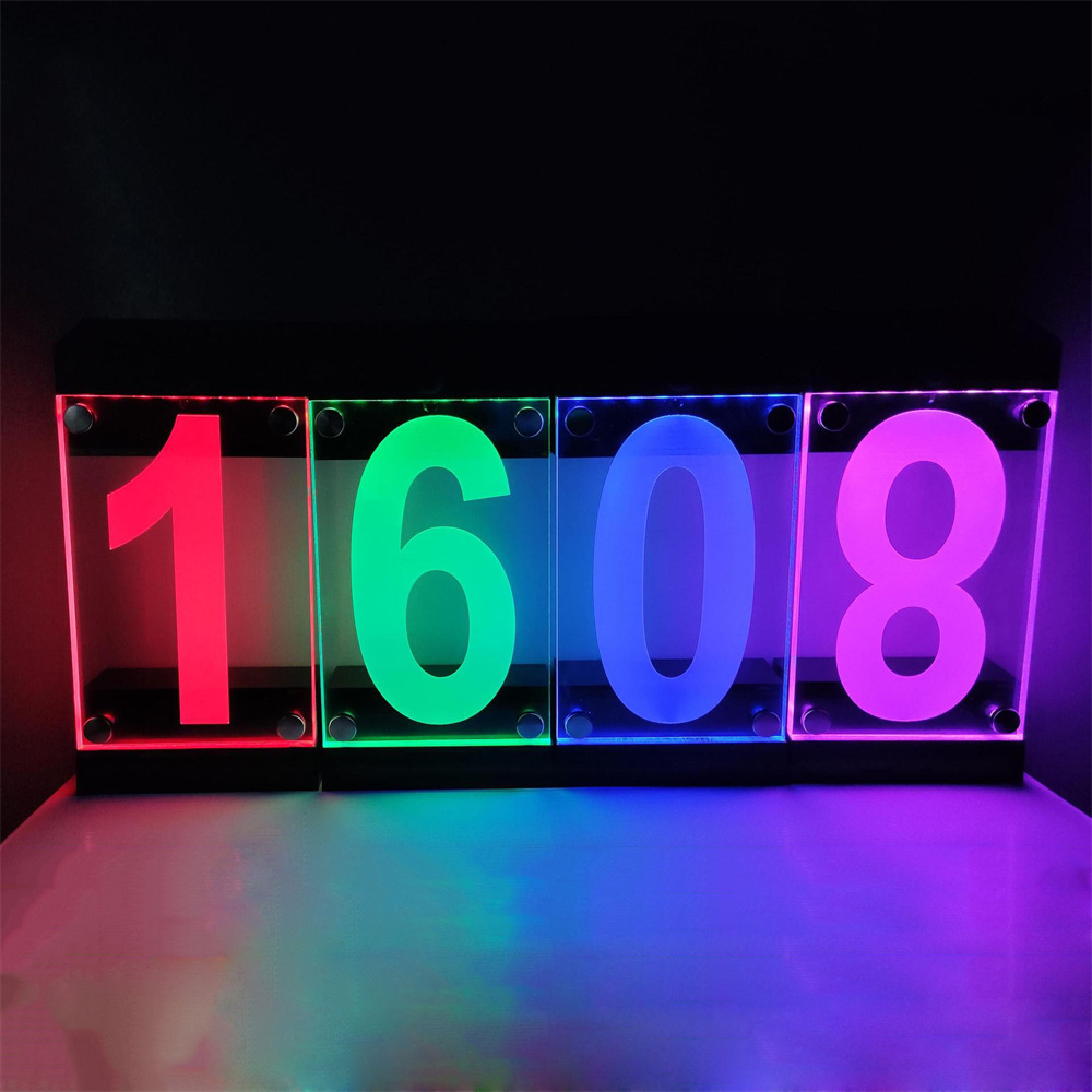 Solar Powered RGB Color House  - Outdoor Power Number reseña y precio