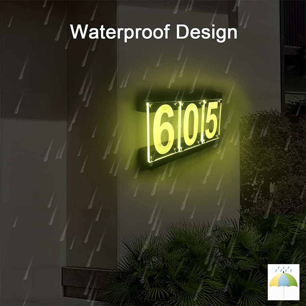 Solar Powered RGB Color House  - Outdoor Power Number reseña y precio