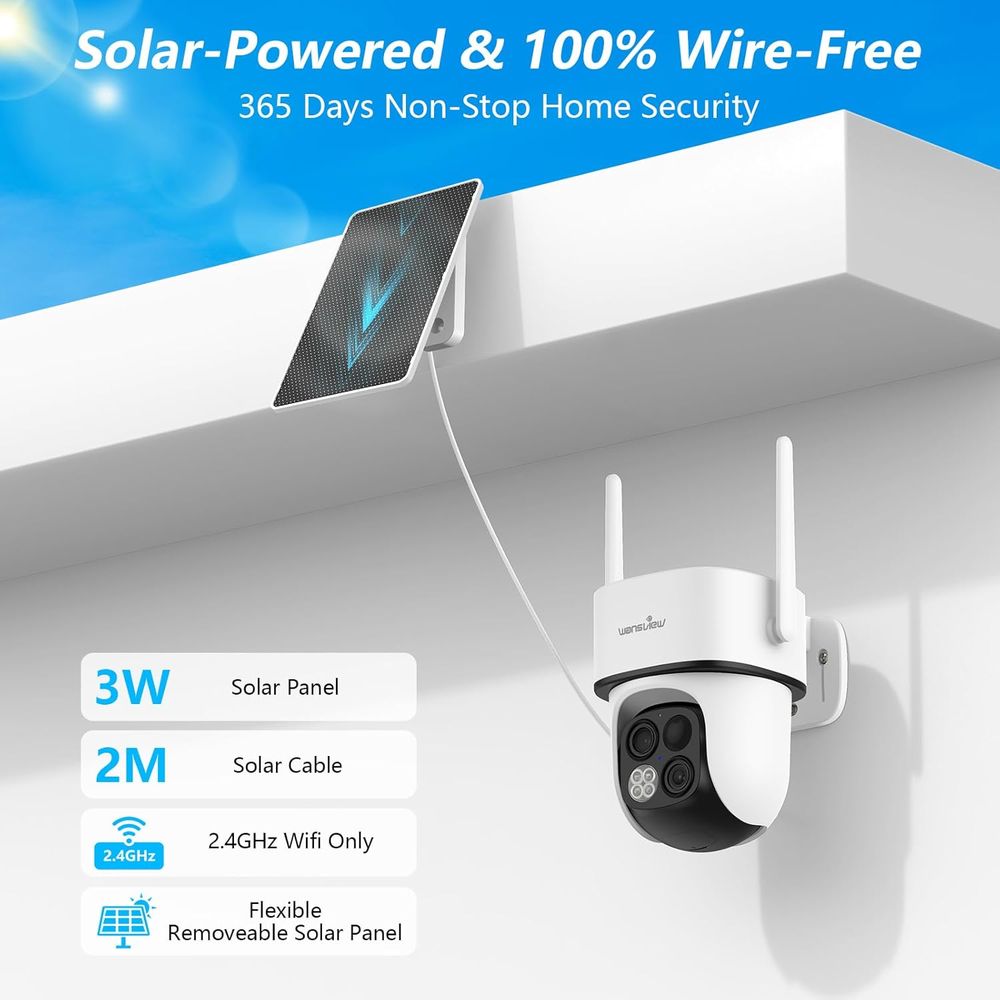 Wireless 2K 360° PTZ Outdoor S - Outdoor Power Inc reseña y precio