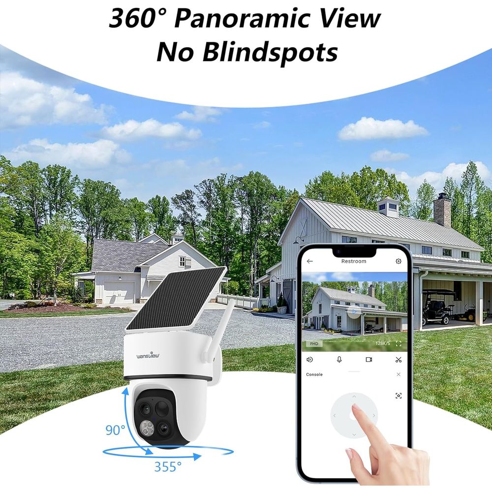 Wireless 2K 360° PTZ Outdoor S - Outdoor Power Inc reseña y precio