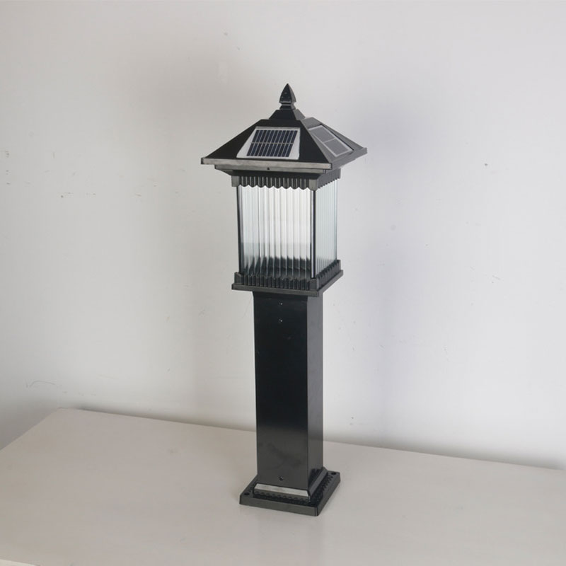 Modern Solar Powered Lawn Ligh - Outdoor Power Block reseña y precio