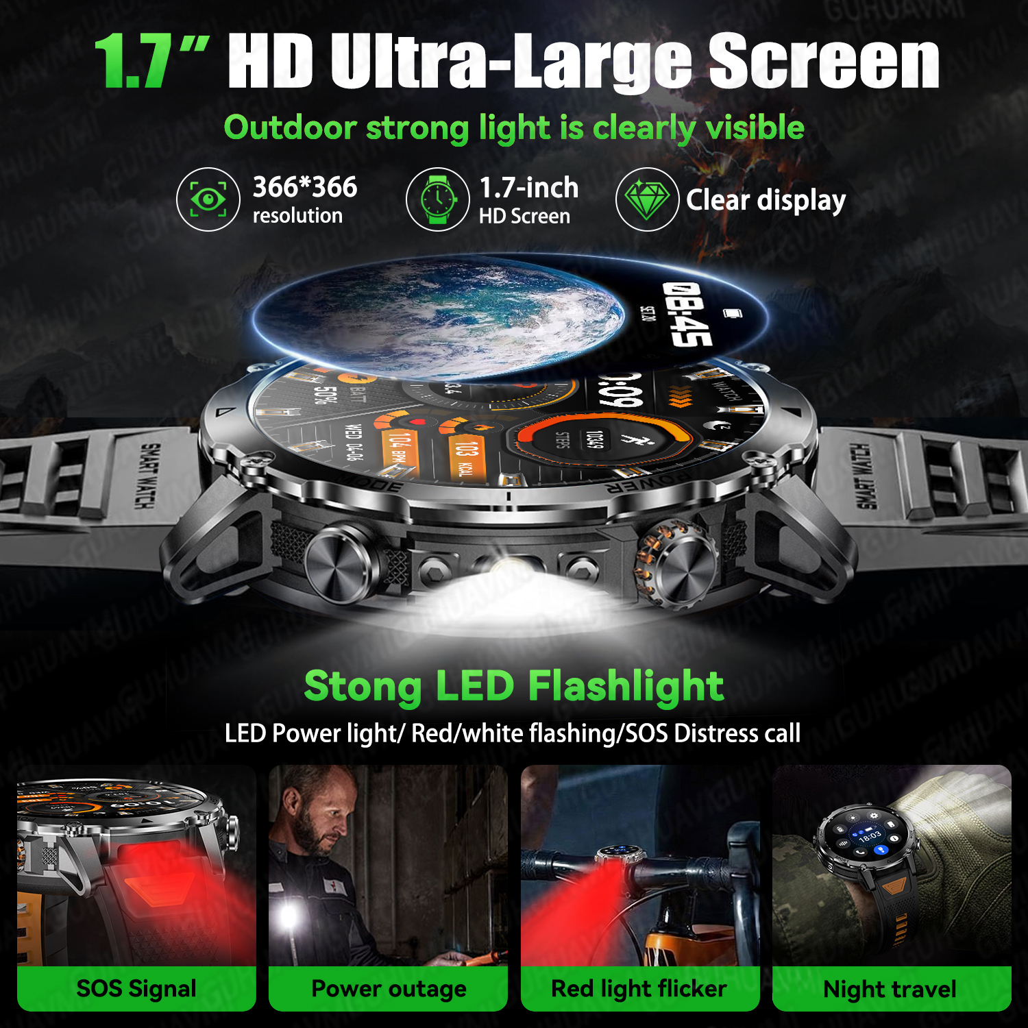 2026 New Military Smart Watch  - Outdoor Power Lead reseña y precio