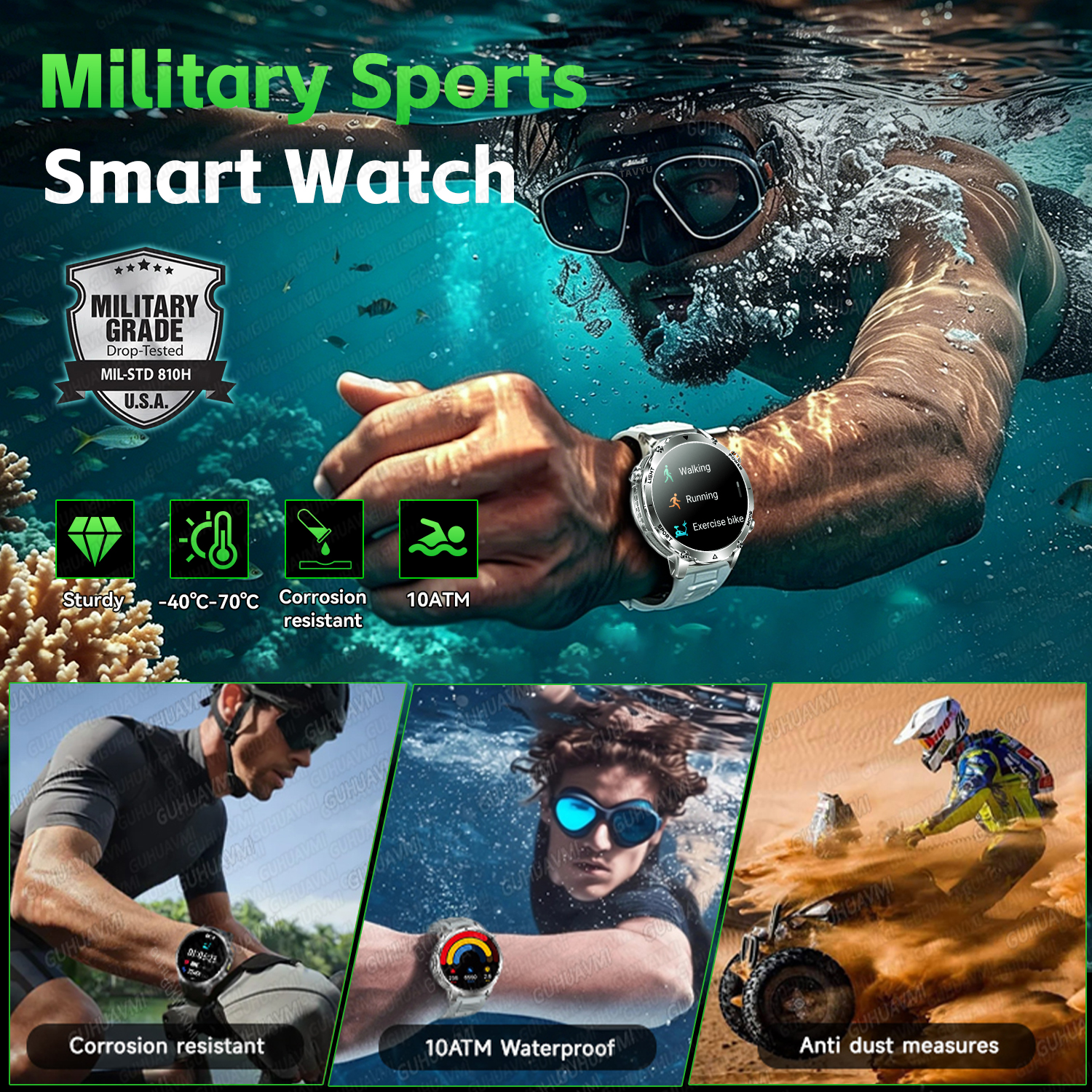 2026 New Military Smart Watch  - Outdoor Power Lead reseña y precio