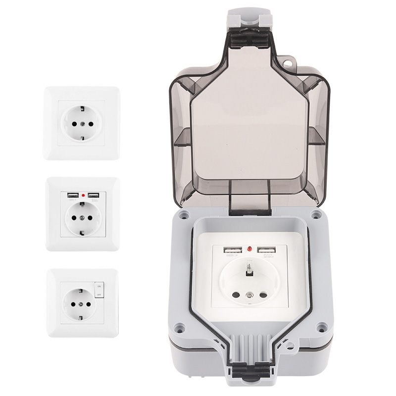IP66 Outdoor Weatherproof 16A  - Outdoor Usb Power Strip reseña y precio