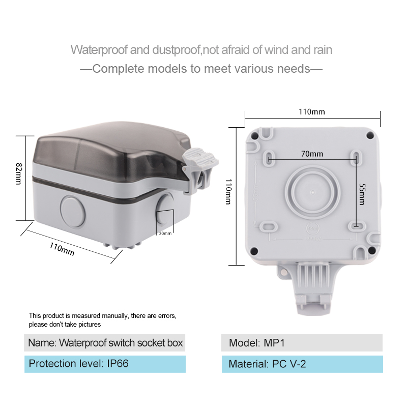 IP66 Outdoor Weatherproof 16A  - Outdoor Usb Power Strip reseña y precio