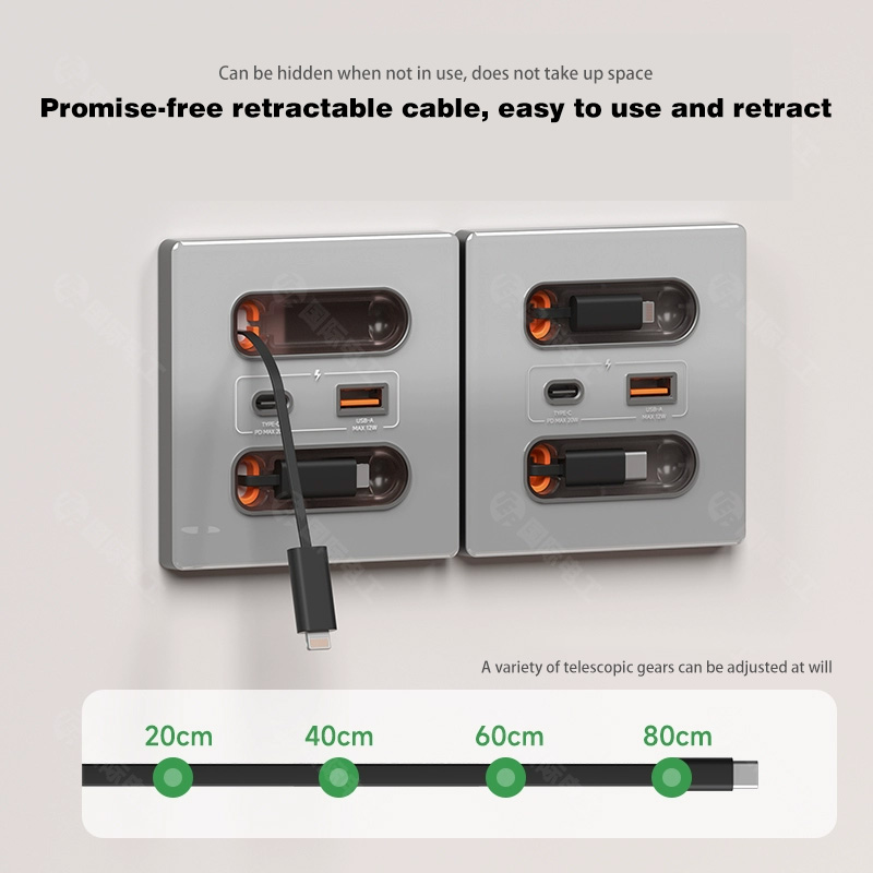 Anssin 12w Universal Wall Pane - Outdoor Usb Power Strip reseña y precio