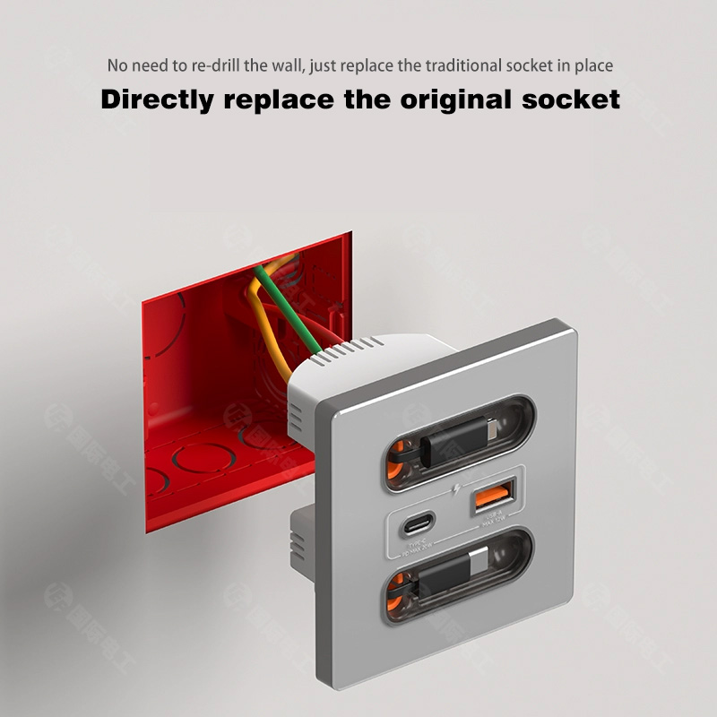 Anssin 12w Universal Wall Pane - Outdoor Usb Power Strip reseña y precio