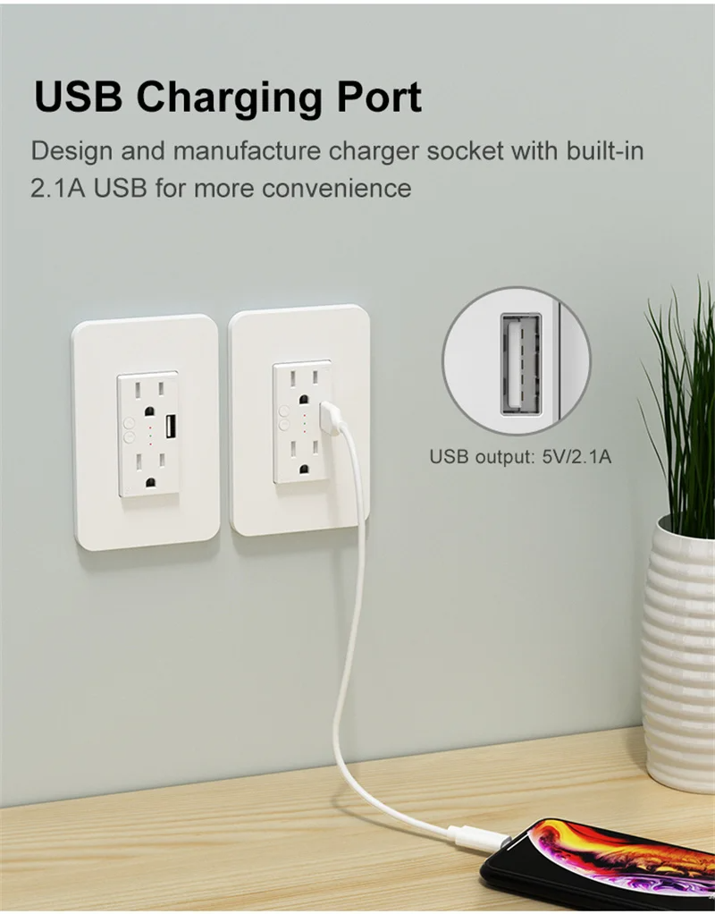 Milfra Wifi Smart Socket Doubl - Outdoor Usb Power Strip reseña y precio
