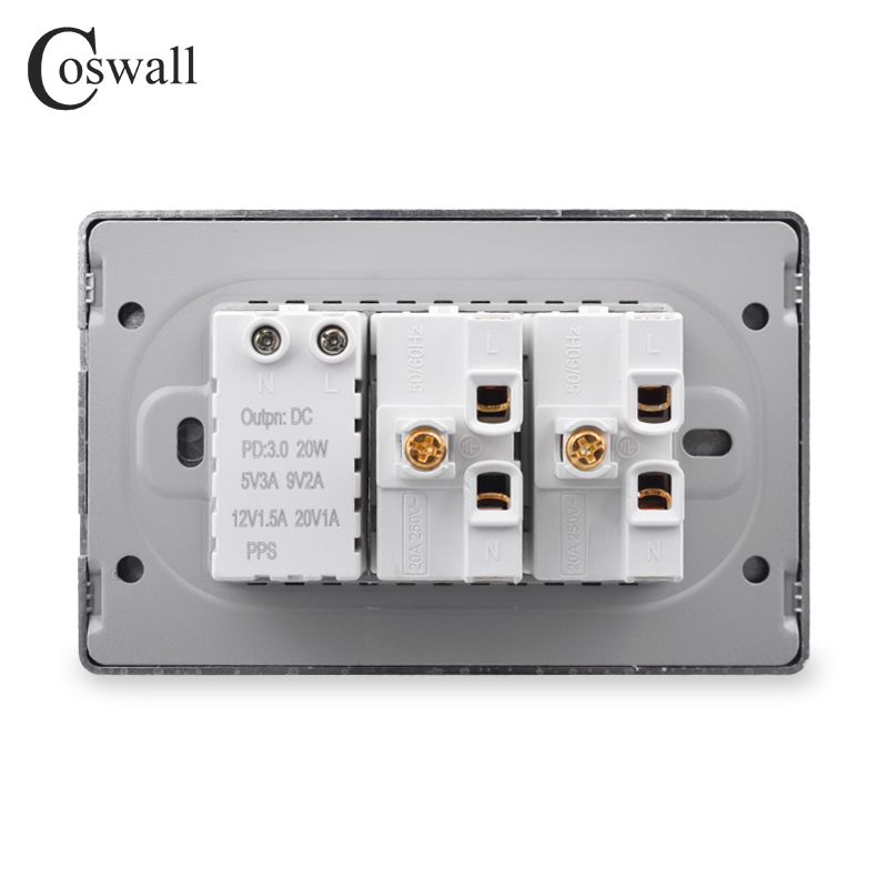 Coswall PC Brazil Standard 20A - Outdoor Usb Power Strip reseña y precio
