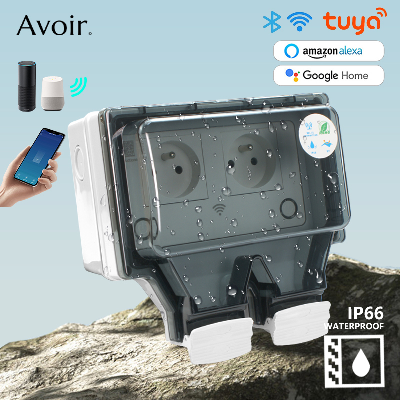 Avoir Tuya Smart IP66 Waterpro - Outdoor Power Outlet With Remote Control reseña y precio