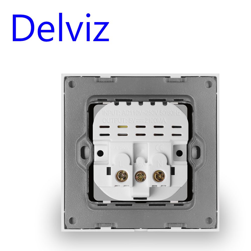 Delviz Type C Wall USB Outlet, - Outdoor Usb Power Strip reseña y precio