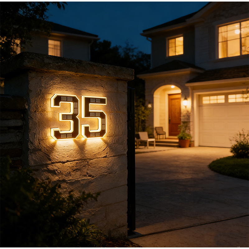 9 Inches Outdoor Solar Powered - Outdoor Power Number reseña y precio