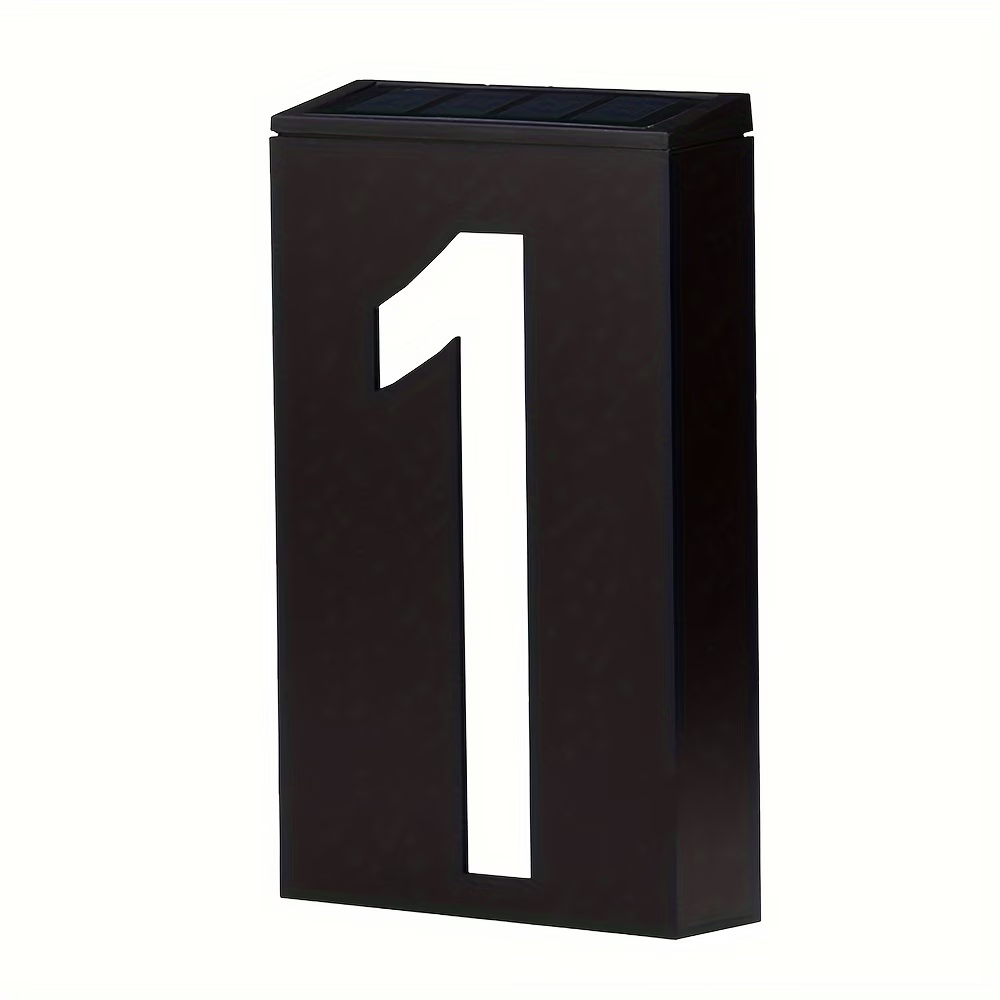 18.5cm Modern Solar-Powered LE - Outdoor Power Number reseña y precio