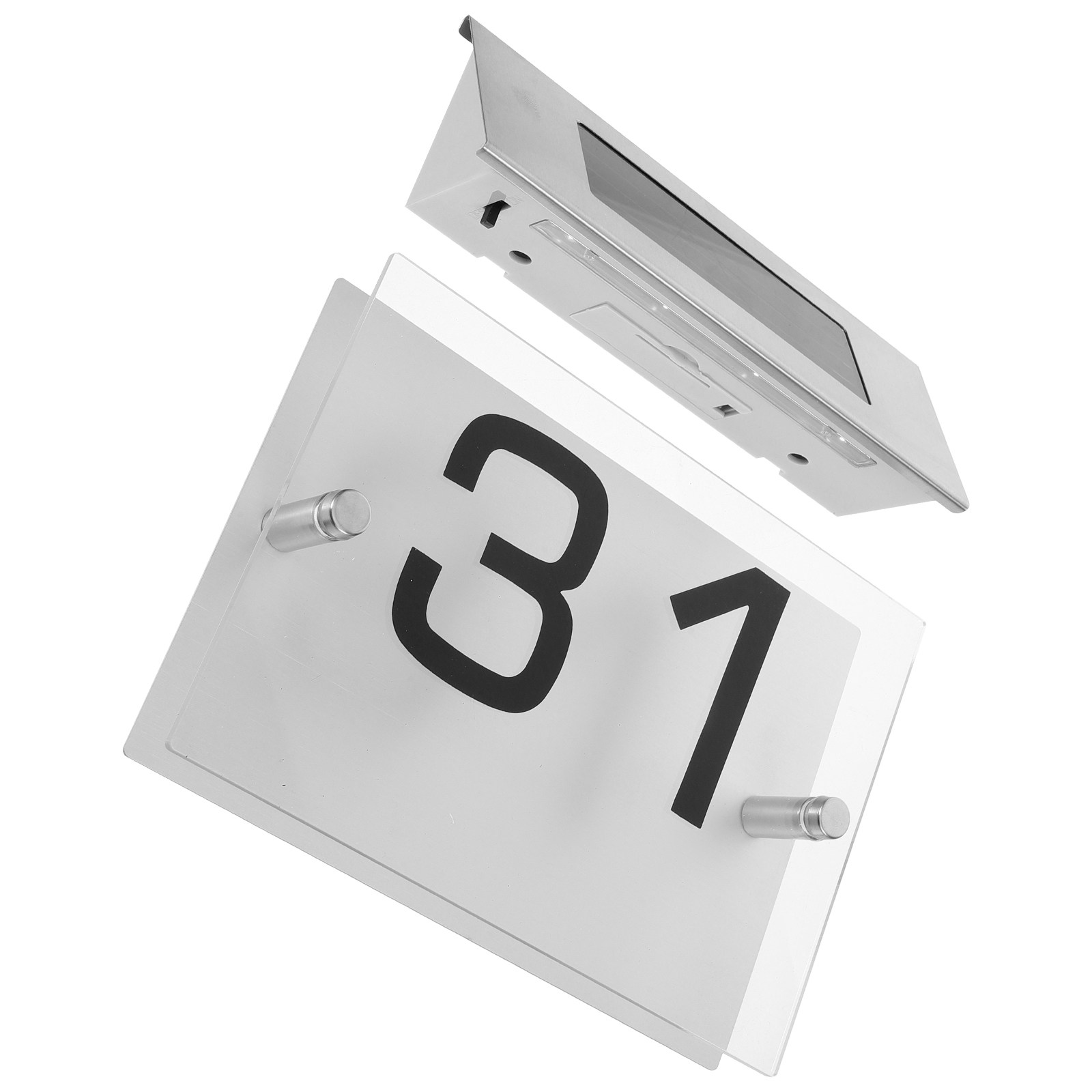 Solar Powered Address Sign Num - Outdoor Power Number reseña y precio